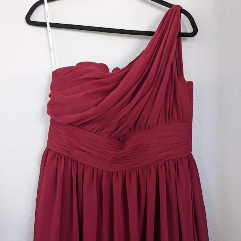 AW Grace Bridesmaid Prom Formal Special Occasion Wedding Guest Dress, 10, Red - Picture 6 of 9